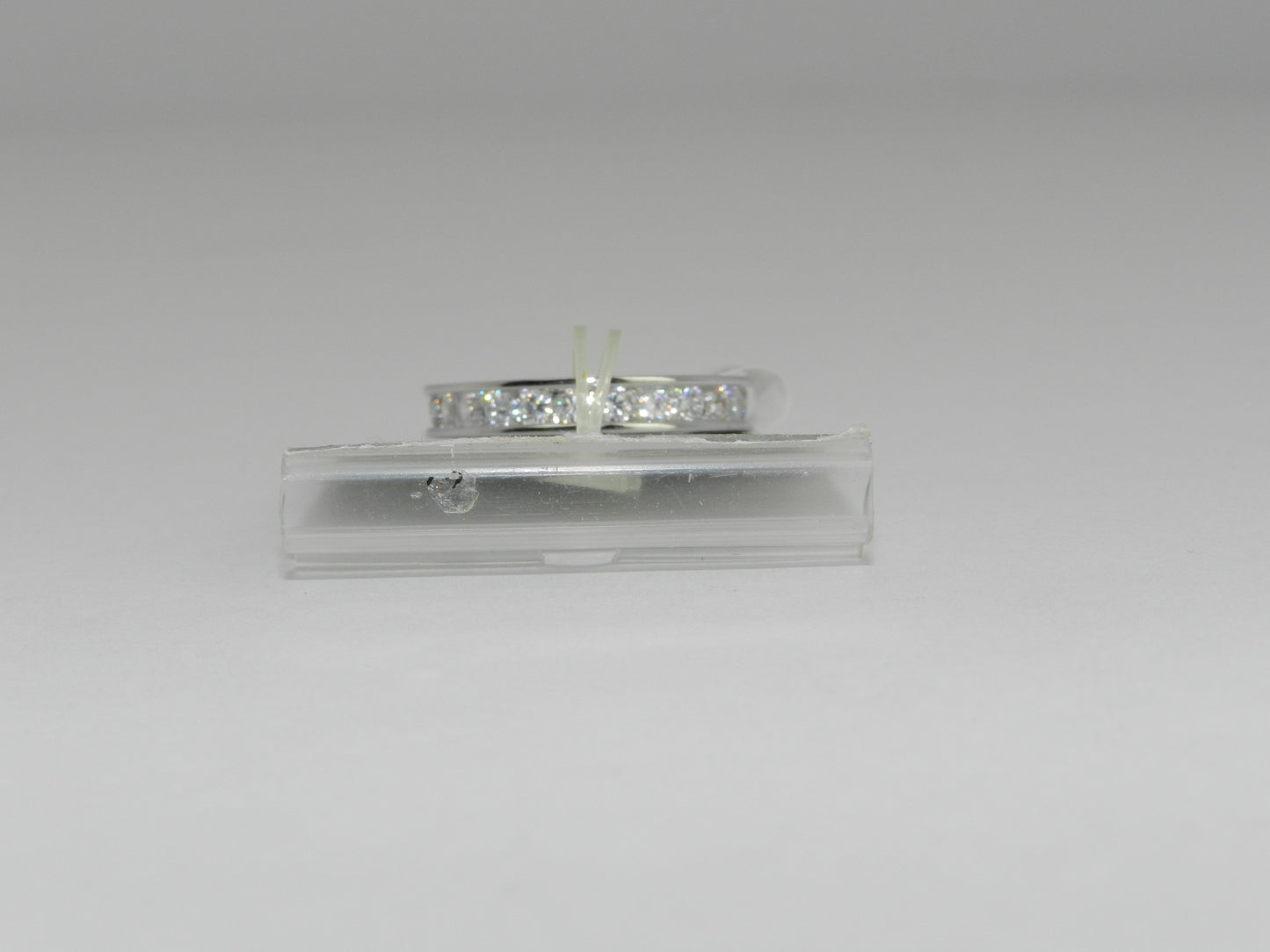 Bria Kate Stainless Steel Wedding Ring With Multiple Stones