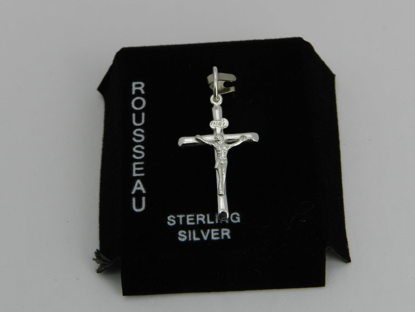 Rousseau 925 Solid Sterling Silver Cross Pendant