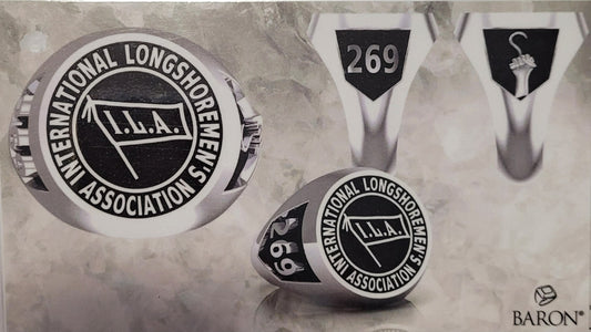 ILA 269 Longshoremen Ring Medium Size