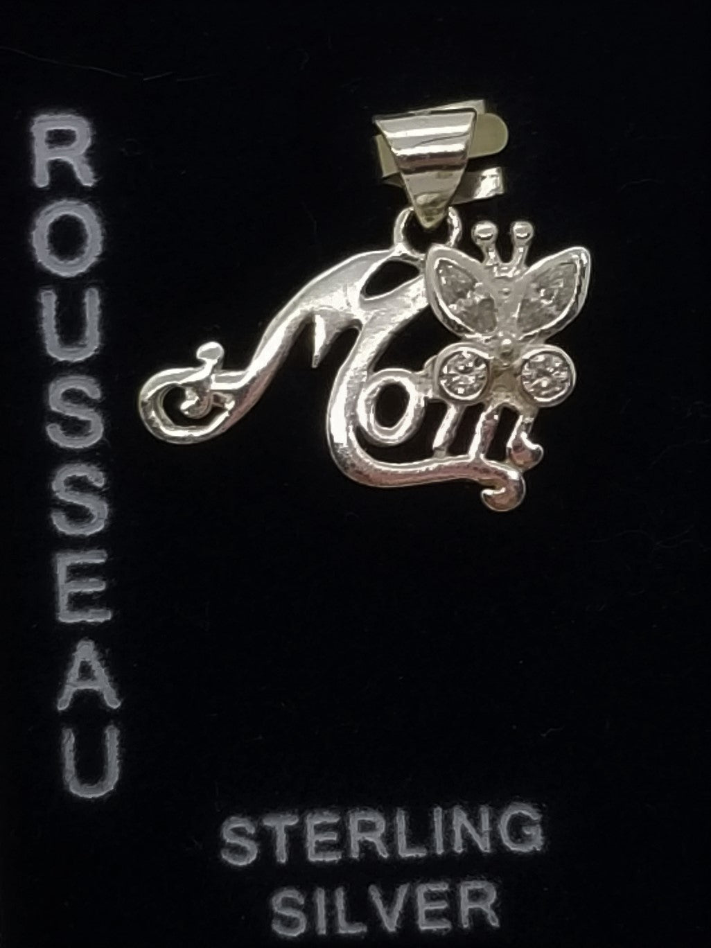 Rousseau 925 sterling silver MOM pendant