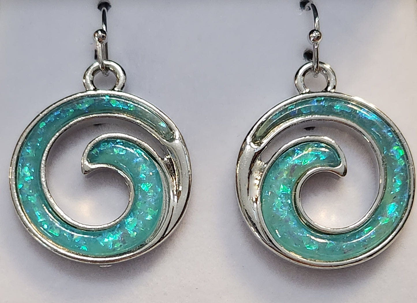 Wheeler fashion jewellery mystic water swirl sheppard hook earrings