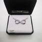 Bria Kate Premier Infinity Pendant with Cubic Zirconia Stones and 18" Chain