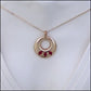 "Red Diamonds" Care Assistant Pendant/Pin (chain not included)