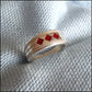 "Red Diamonds" Care Assistant Ring