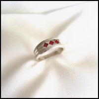 "Red Diamonds" Care Assistant Ring